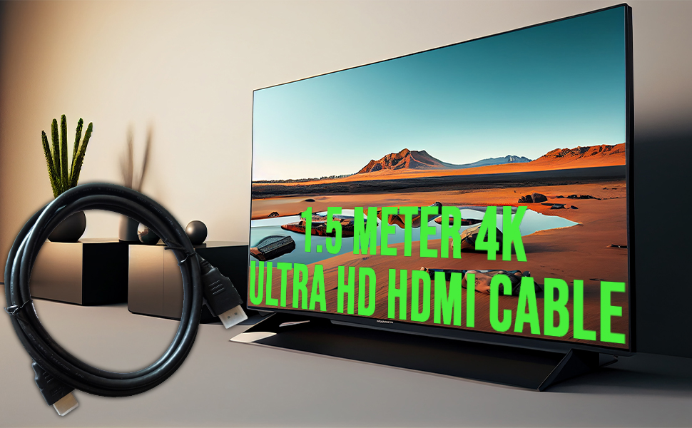 1.5 meter 4K at 120Hz Flexible Ultra HD HDMI cable with port cover