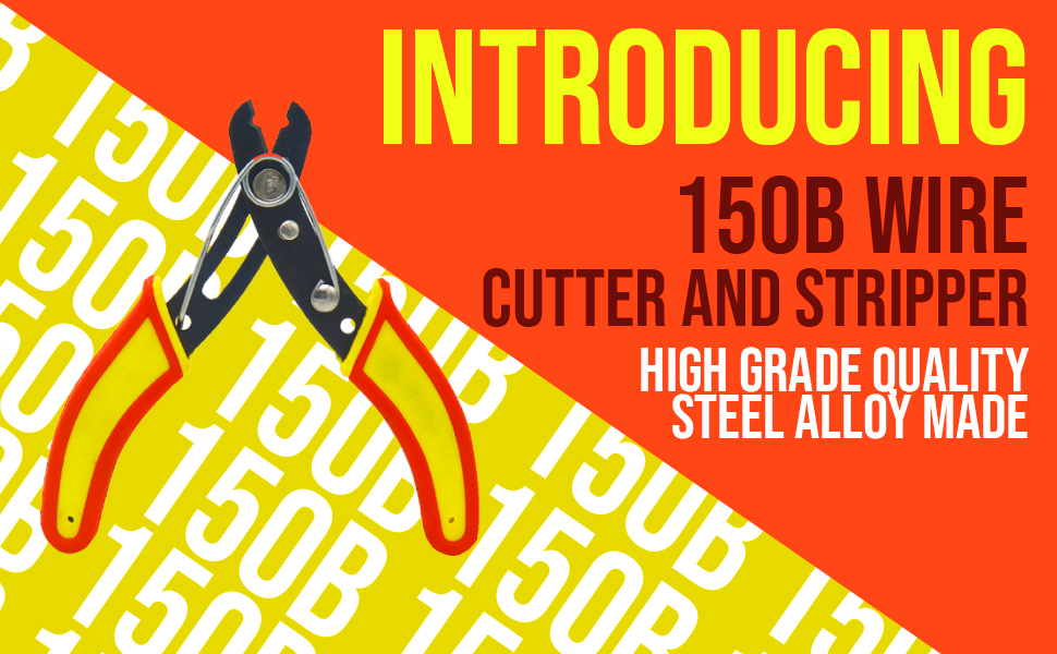 150b Stainless Steel Wire Striper and cutter Multipurpose Tool With Rubber Insulated Handles