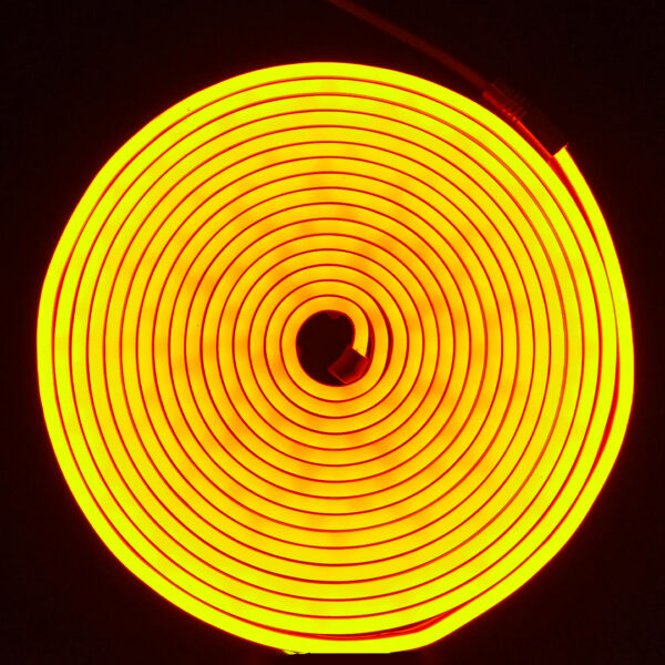 Vincentvolt 5 Meter 12V Flexible Yellow Color Neon LED Light Strip