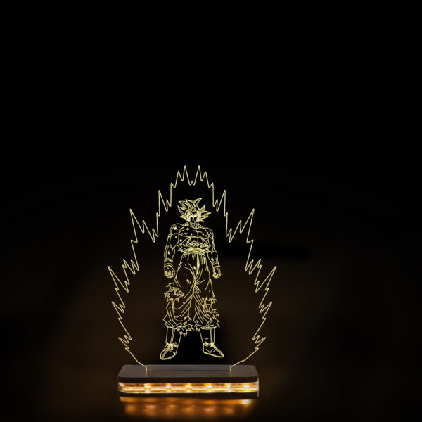 Vincentvolt Made In India Goku Character Warm White Color LED Lamp