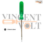 Vincentvolt Made in India 13 cm Long Flat head stainless steel screwdriver with hard plastic handle