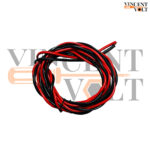 Vincentvolt Made in India 2 Meter Red and Black PVC Insulated Copper wire