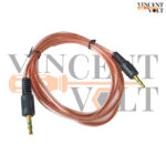 Vincentvolt Made in India 3.5mm Male to 3.5mm Male Stereo Audio 135cm Aux cable Transparent