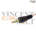 Vincentvolt Made in India 3.5mm Male to 3.5mm Male Stereo Audio 135cm Aux cable Transparent