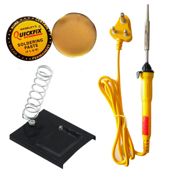 Vincentvolt Made in India Combo of 3 in One Soldering iron with stand and paste