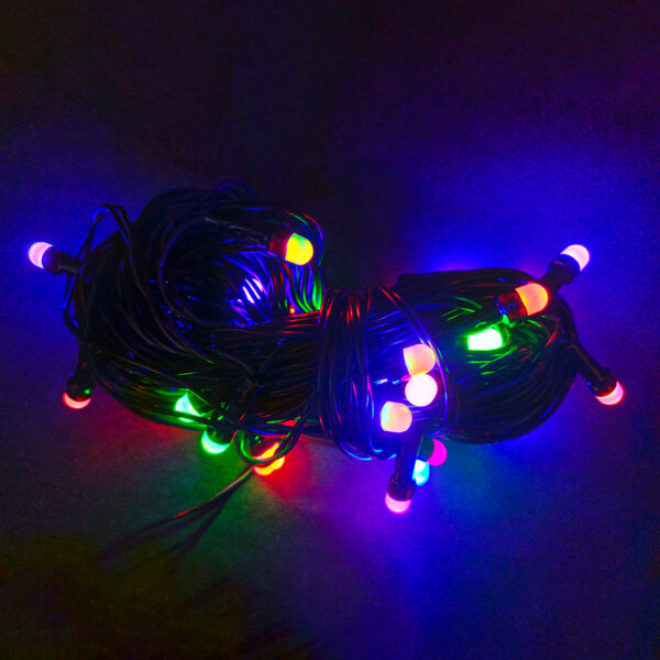 Vincentvolt 15 Meter Black Color Diwali Decorative Multicolor LED Lights