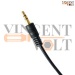 Vincentvolt Made in India 3.5mm Male to 3.5mm Male Stereo Audio 135cm Aux cable Black color