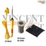 Vincentvolt Made in India Combo of 3 in One Soldering iron with 50g soldering wire with holder and stand