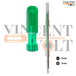Vincentvolt Made in India 18 cm long 2 in 1 flat and Philip reversible head stainless