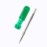 18 cm long 2 in 1 flat and Philip reversible head stainless steel Screwdriver with hard plastic handle