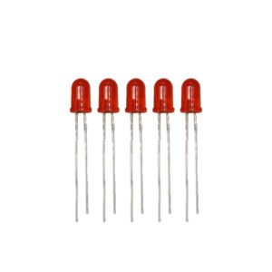 5mm LED in Red Color Pack of 5