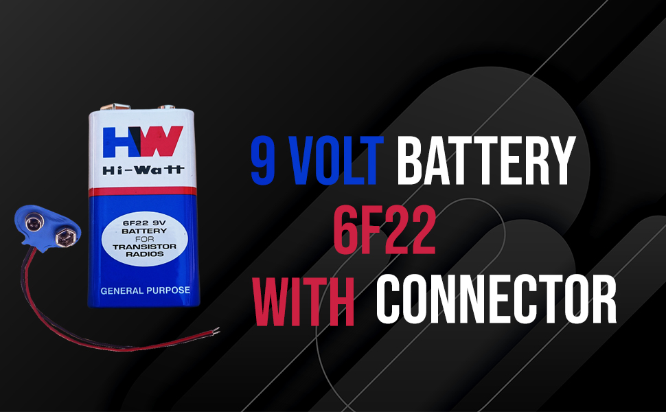 Combo of 2 in One 9 Volts Battery with Connector Combo of 2 in One 9 Volts Battery with Connector