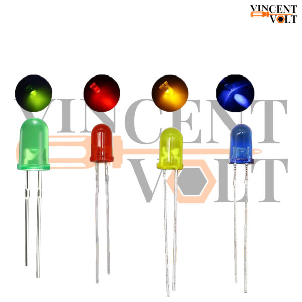 Combo of 4 types of 5mm LED lights pack of 5 pieces each