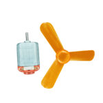 Vincentvolt Combo of 2 in One 2500rpm High Speed Mini Motor With 65mm Propeller