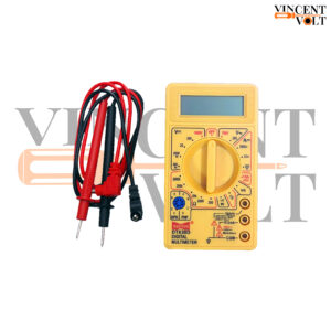 Vincentvolt Combo of 7 Soldering Kit With Soldering Iron, Stand, 22swg Wire, 50g Paste, Tester, Mini Cutter and Multimeter