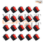 Vincentvolt Two Pin Two Way On And Off Red Color Small Rocker Switch