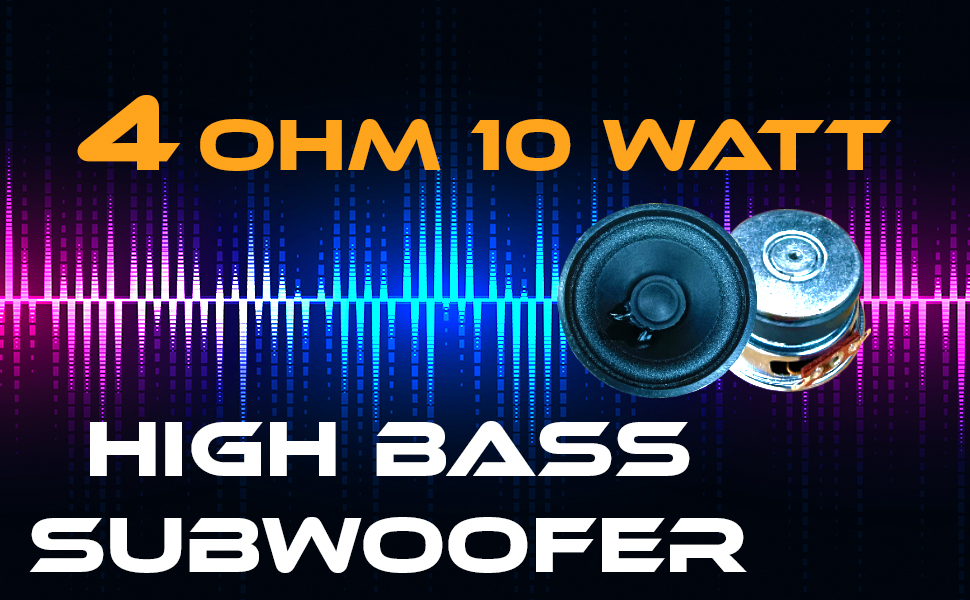 2 inch 4 ohm 10W Power Audio Woofer Speaker