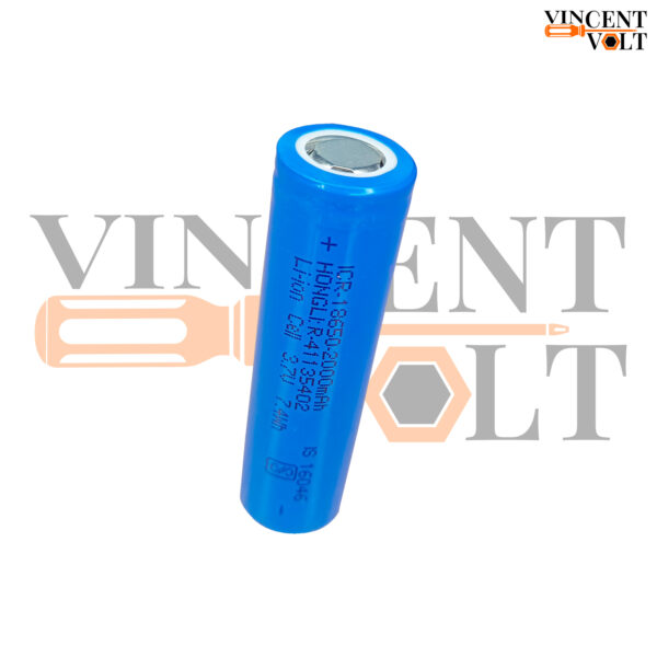 Vincentvolt 2000mAh 3.7V 18650 Li-ion lithium rechargeable cell battery