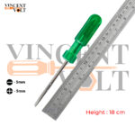 Vincentvolt Combo of 18cm and 13cm Stainless Steel Screwdriver
