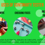 Red Color Small Continuity Red Tester with Red Indicator LED Light and Pre Installed Battery