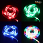 5m RGB Strip Lights Light Sets Flexible LED Light Strips LEDs Remote Control RC Cuttable Dimmable Self-adhesive Linkable