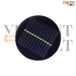 80mm diameter 6V 80mAh Circle shape polycrystalline mini epoxy solar panel