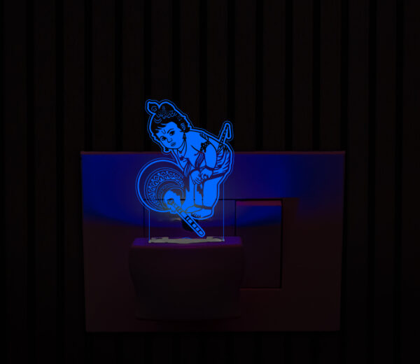 Baby Krishna Ji Plug in Night Lamp With 7 Color Changing Design