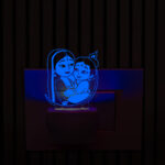 Little Krishna Ji Plug in Night Lamp with 7 Color Changing Design