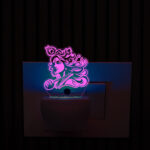 Lord Krishna Ji Plug in Night Lamp with 7 Color Changing Design