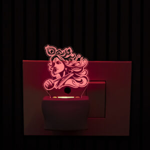 Lord Krishna Ji Plug in Night Lamp with 7 Color Changing Design