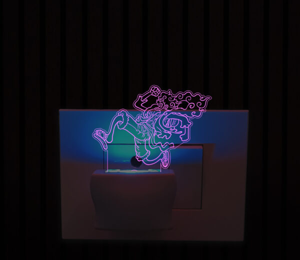 MonkeyDLuffy-Gear5 Plug in Led Night Lamp with 7 Color Changing Design