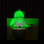 Satoru Gojo Design Plug in Night Lamp with 7 Color Changing Design