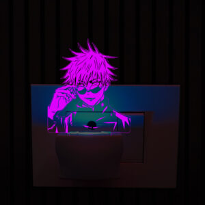 Satoru Gojo Design Plug in Night Lamp with 7 Color Changing Design