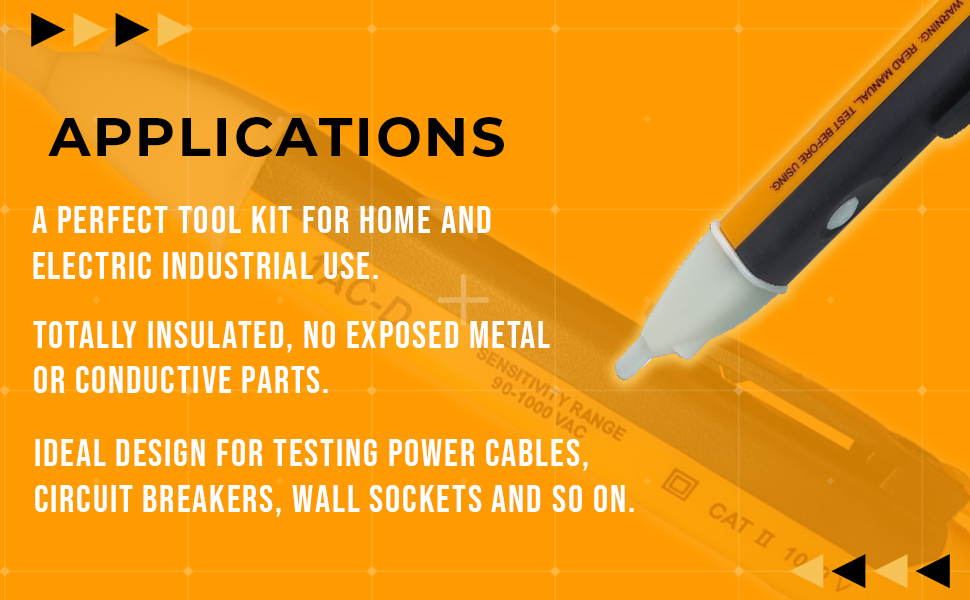 90-1000V Tester Electrical Socket AC Power Outlet Voltage Detector Sensor Tester Pen LED