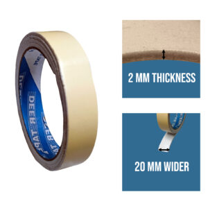 Vincentvolt 20 MM Wide Double Side Tape 2 mm Thick