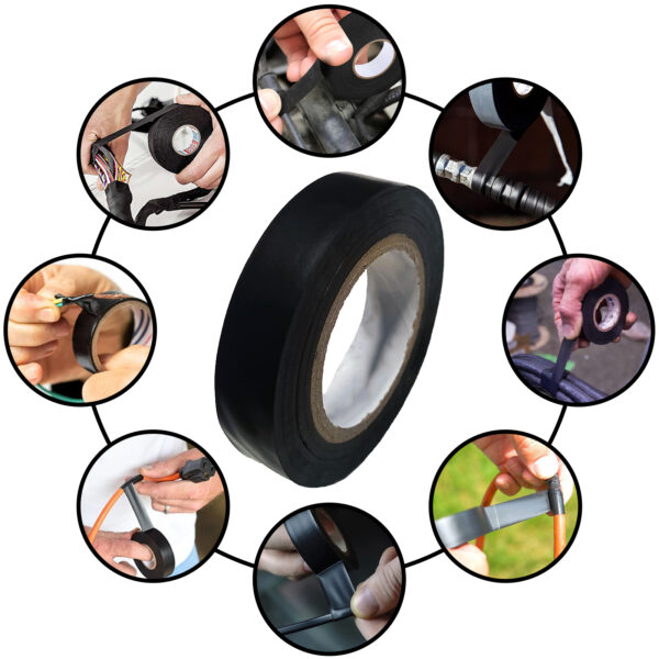 Vincentvolt PVC Insulation Electrical Tape Black Color