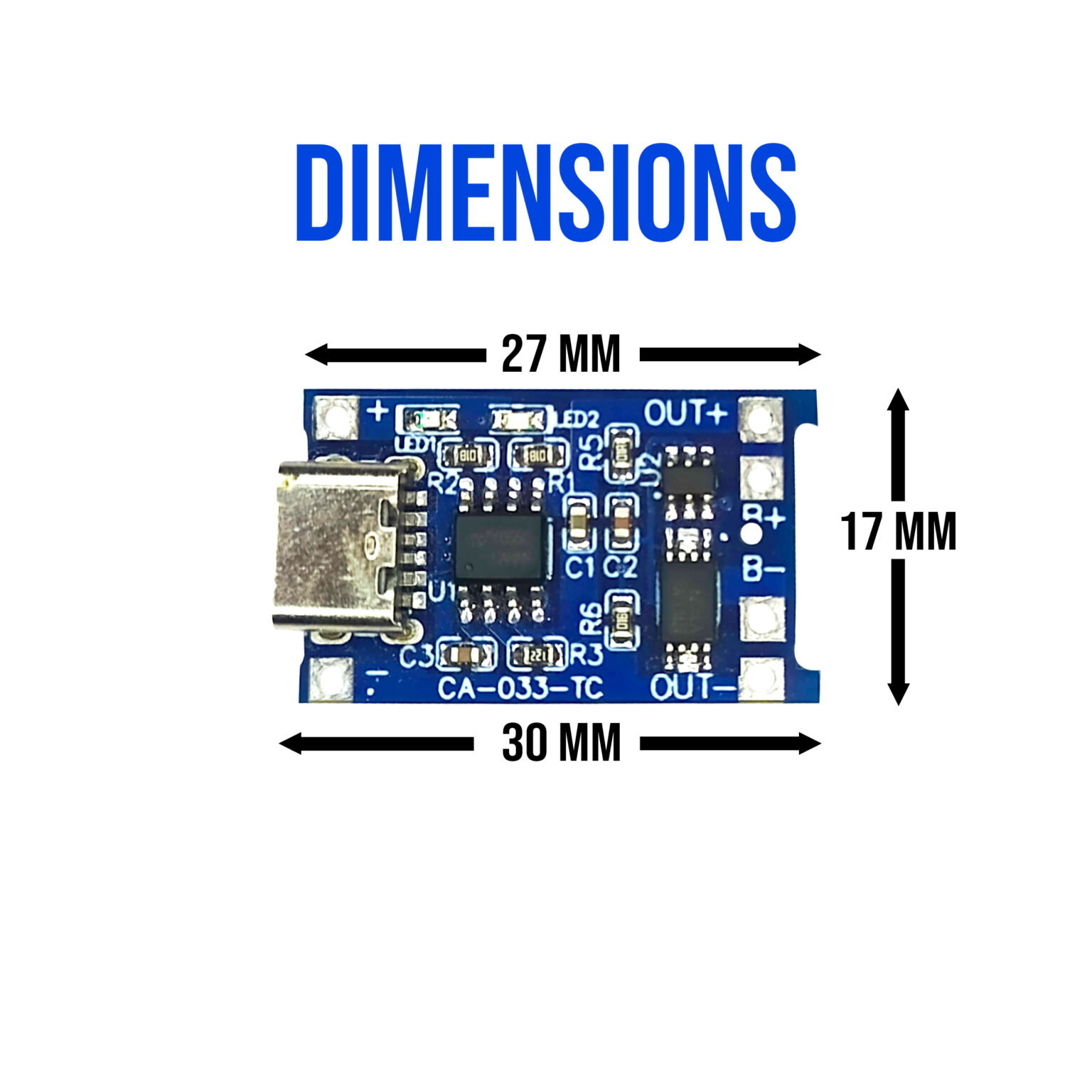 TP4056 Micro USB Type C Charging Module - Vincentvolt