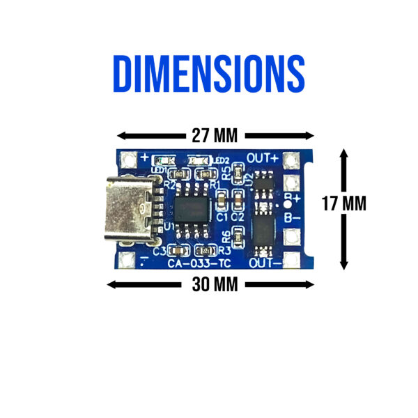 TP4056 Micro USB Type C Mini Plug 5V 1A 18650 Lithium Battery Charging Protection Board