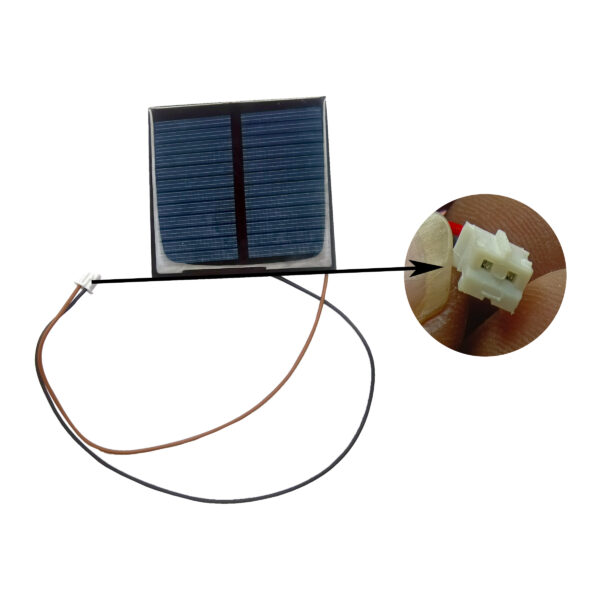 Vincentvolt 5V 100mAH Mini Solar Panel With JST Male Pin Connector with long wire Attached DIY