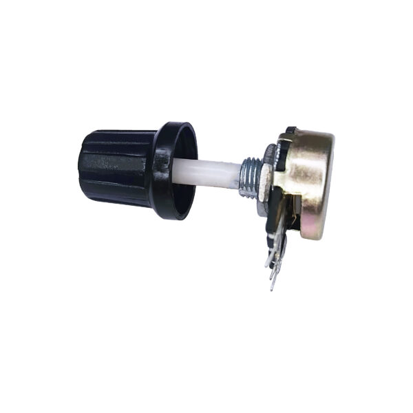 1K Single Rotary Potentiometer Long Nose D Shape Shaft with Cap 3 pin
