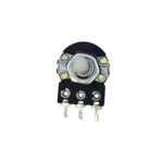 22K Single Rotary Potentiometer Long Nose D Shape Shaft 3 pin