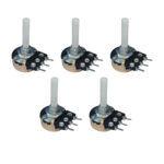 22K Single Rotary Potentiometer Long Nose D Shape Shaft 3 pin