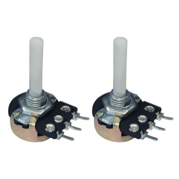 470K Single Rotary Potentiometer Long Nose D Shape Shaft 3 pin
