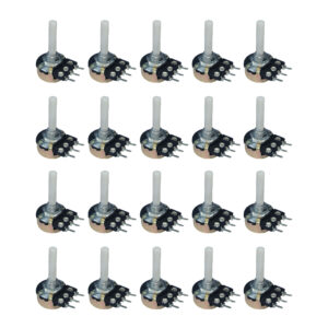 470K Single Rotary Potentiometer Long Nose D Shape Shaft 3 pin