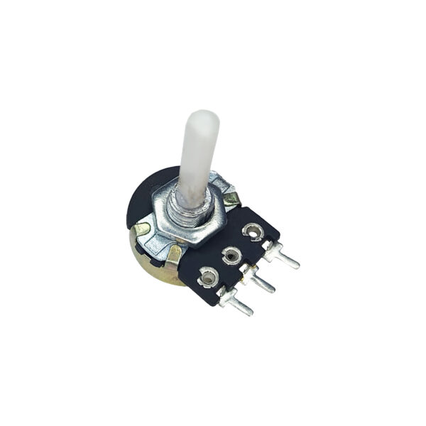 470K Single Rotary Potentiometer Long Nose D Shape Shaft 3 pin