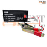 12 volt 100 watt DC to AC Converter with Two 240 volt Charging Output Metal Body Heavy Duty Converter Black Color