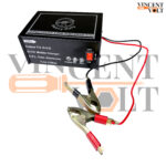 12 volt 100 watt DC to AC Converter with Two 240 volt Charging Output Metal Body Heavy Duty Converter Black Color