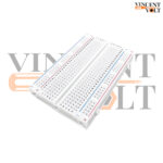 400 Tie Points Medium Solderless Breadboard with Adhesive Backing and 10 Male to Male Colored wires