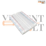 400 Tie Points Medium Solderless Breadboard with Adhesive Backing and 10 Male to Male Colored wires