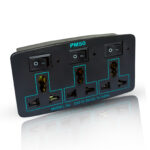 PM50 Triple Universal Socket Extension with Individual Power Switches – Model 033